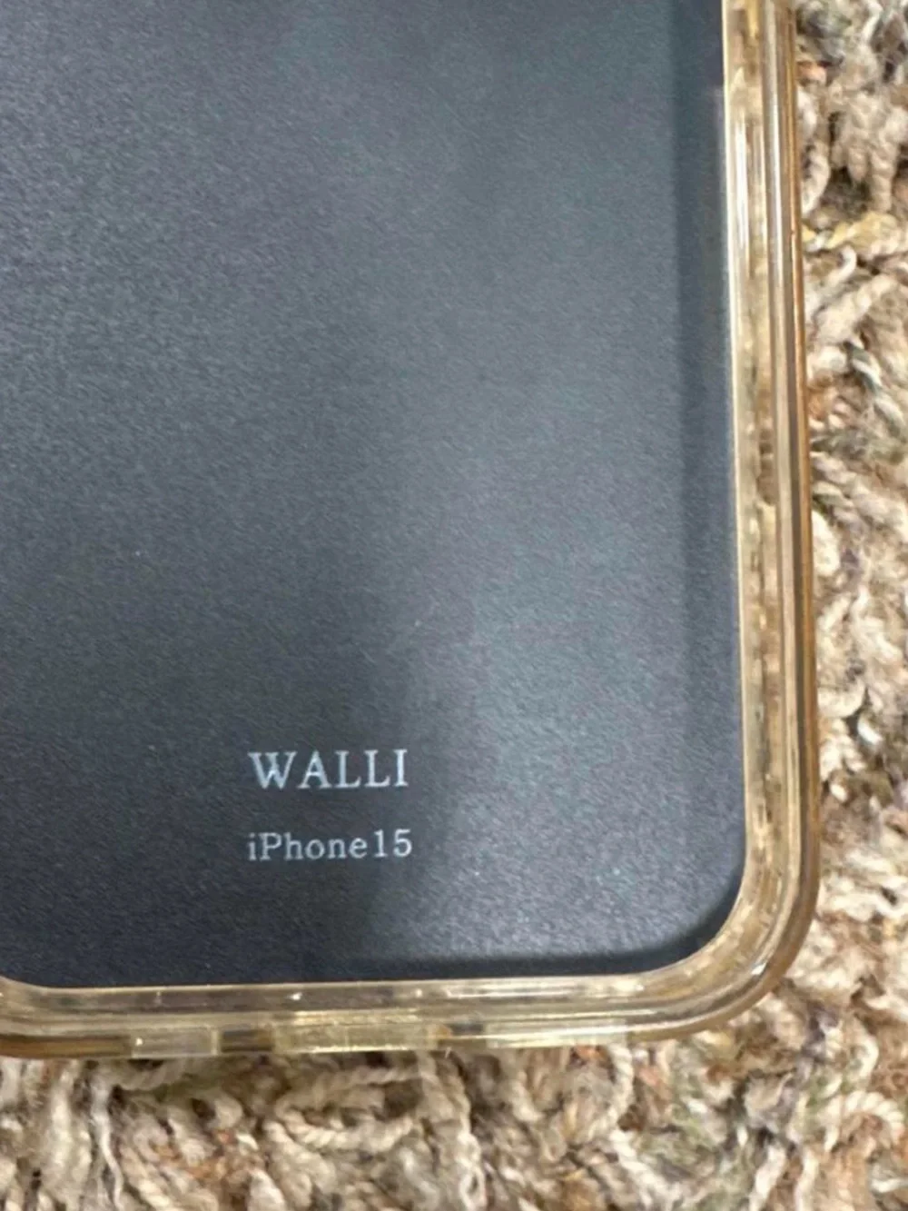 Walli IPhone 15 Blush Pink Lizard Faux Leather Phone Case with Built-In Stand